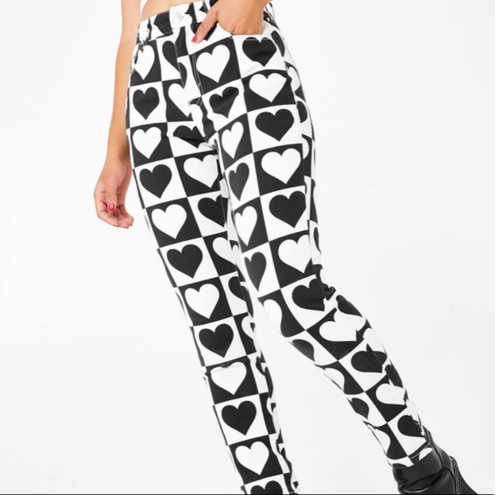 Heart high waisted pants